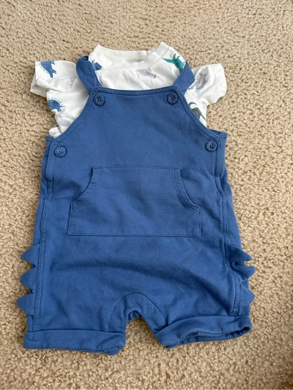 Carter's Blue Dino Shortall Set